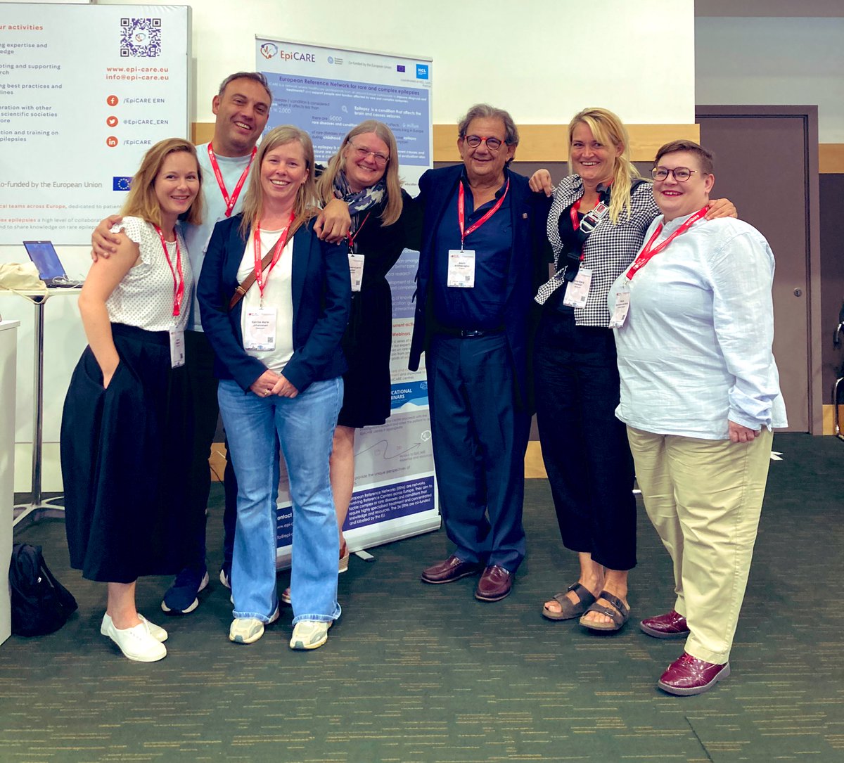 EpiCARE x the amazing Filadelfia team! 🤩

Everyone in Filadelfia is working so hard, and always in a great collaborative atmosphere, it’s truly inspiring. Congratulations to you all for everything that you do for #epilepsyresearch and #epilepsyawareness! 

#IEC2023