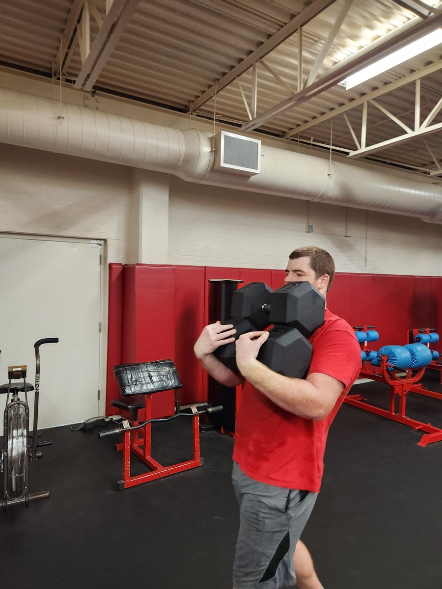 Competition raises the bar! Shoutout Kyle Peck for carrying over his body weight! Loved watching the "who can carry more" battle between <a href="/CODYFOX94/">Cody Fox</a> and <a href="/jrgericke/">Jack Gericke</a>! These guys never miss and bring it every day they are in the room! #BucTough