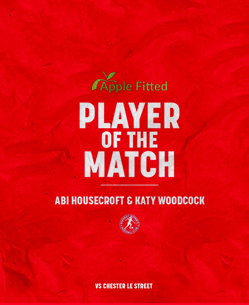 BarnsleyWFC's tweet photo. ⚡️
Our @Applefitted Player of the Match is…
Congratulations to Abi Housecroft & Katy Woodcock.
Both players were excellent in an important away win vs Chester Le Street.
Katy Woodcock, sponsored by Crest Tyres
#AppleFittedPOTM #POTM https://t.co/Al6ZhekU1J