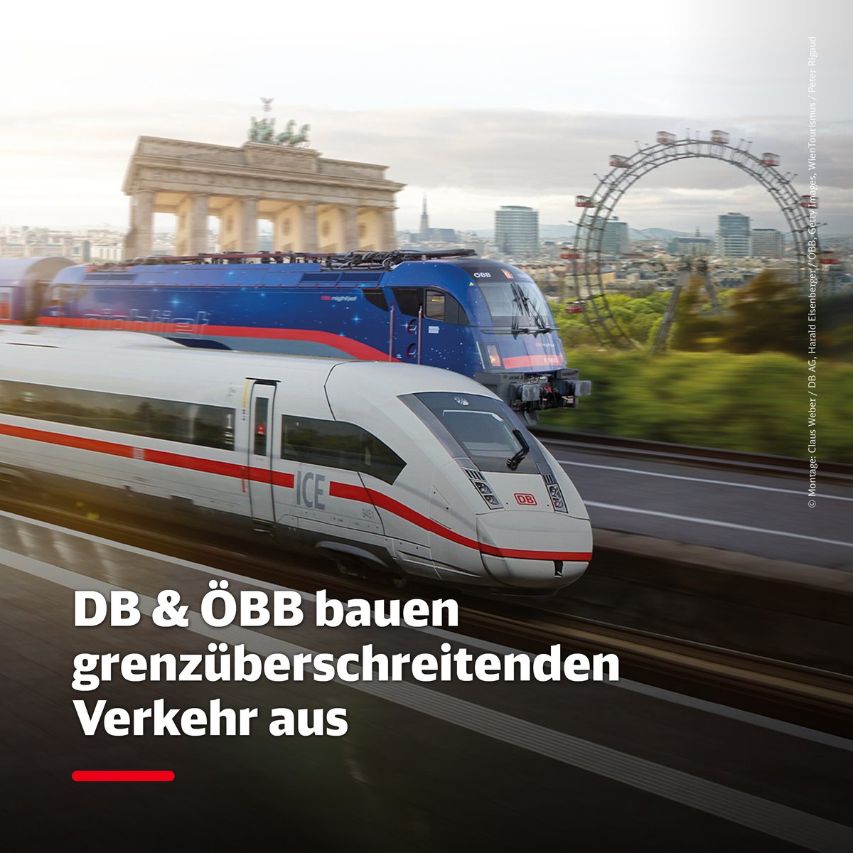 Der Bahnverkehr zwischen Deutschland und Österreich boomt. Mit neuen Zügen, mehr Komfort und mehr Verbindungen wollen wir das Wachstum weiter ankurbeln. Zum #Fahrplanwechsel wird es z.B. eine weitere ICE-Verbindung zwischen Berlin und Wien geben. Mehr: deutschebahn.com/de/presse/pres…