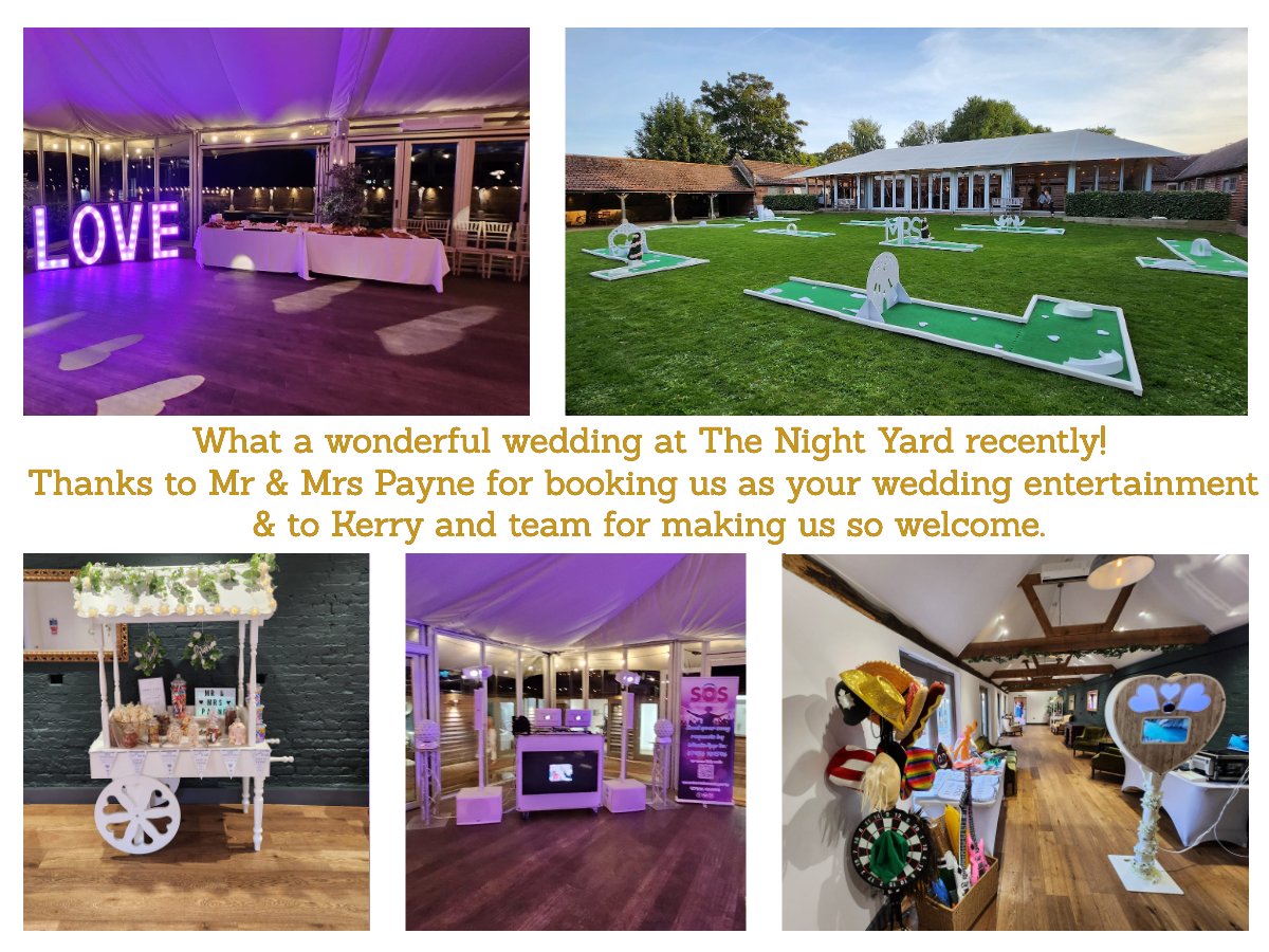 A #TagTuesday shoutout to a fantastic venue we discovered last week @TheNightyard Wonderful welcoming staff, so helpful to our team 😍 fabulous amenities inside & out & a beautiful backdrop for our wedding crazy golf! Thanks for making us so welcome, hope to be back again soon!