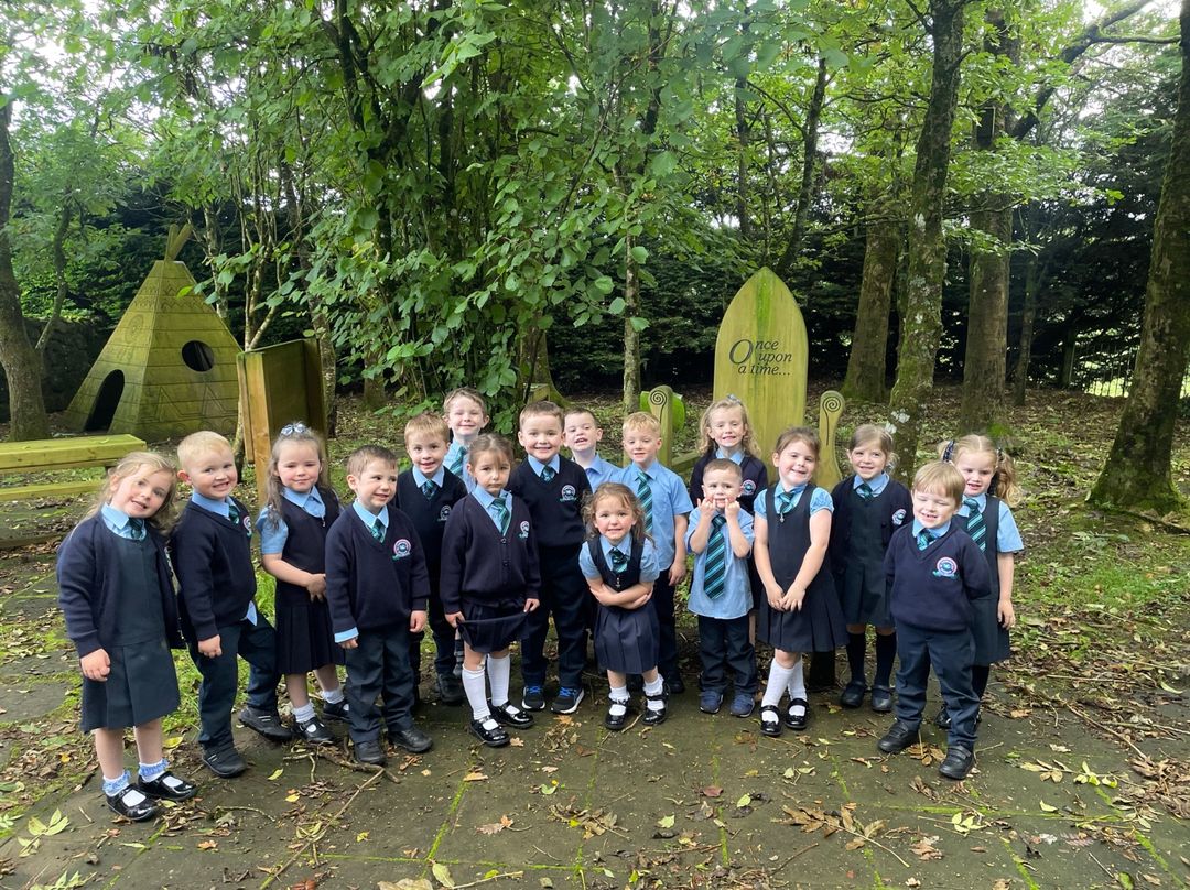 ColumbaBallerin's tweet photo. The newest additions to St Columba's⭐🌈😊
We are delighted that our Reception and Primary 1 pupils have settled in really well to our school. https://t.co/FocXYUPJGF