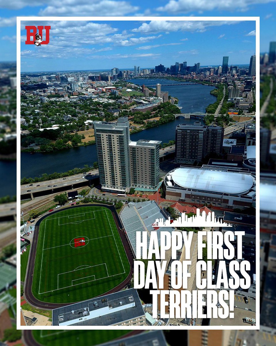 Have a great first day of class, Terriers! 📚#GoBU #TerrierTown🐾