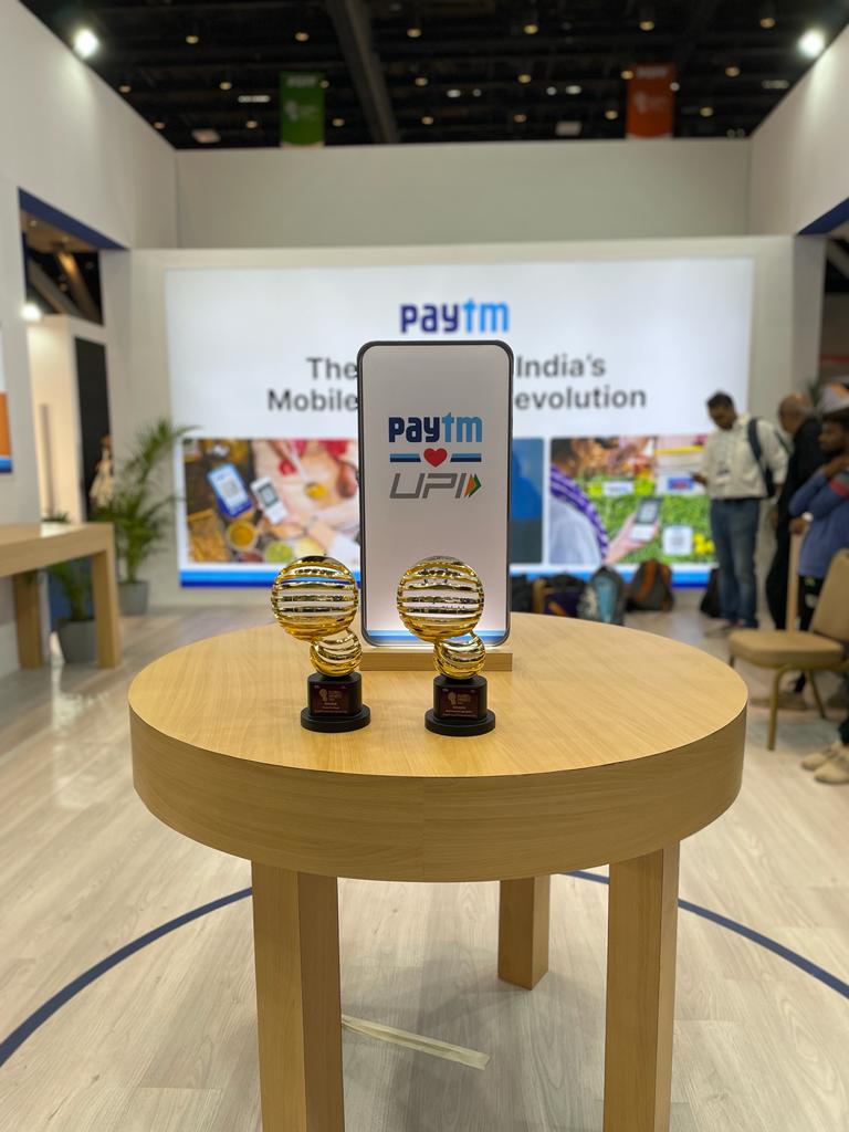 Paytm wins big at the Global Fintech Awards 2023! 🏅

1⃣Fintech Leader of the Year
2⃣Fintech for Good
3⃣Best Payment Aggregator

Yes, we won it all! 🚀 Here are some glimpses 📸

#GFF2023 #Paytm #PaytmKaro #PaytmSeUPI <a href="/vijayshekhar/">Vijay Shekhar Sharma</a>