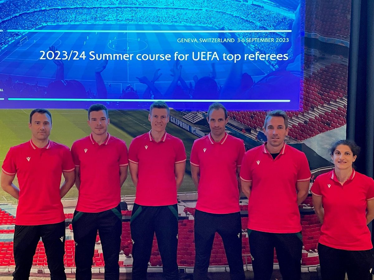 SrAnsetzungen's tweet photo. UEFA Sommerkurs 2023 in Genf π¨π(3.-6. September 2023)
Felix Zwayer π©πͺ
Harm Osmers π©πͺ
Daniel Siebert π©πͺ
Sascha Stegemann π©πͺ
Tobias Stieler π©πͺ
Dr. Riem Hussein π©πͺ
#Zwayer #Osmers #Siebert #Stegemann #Stieler #Hussein #UEFASommerkurs #UEFASummerCourse https://t.co/vuJp3S64pr