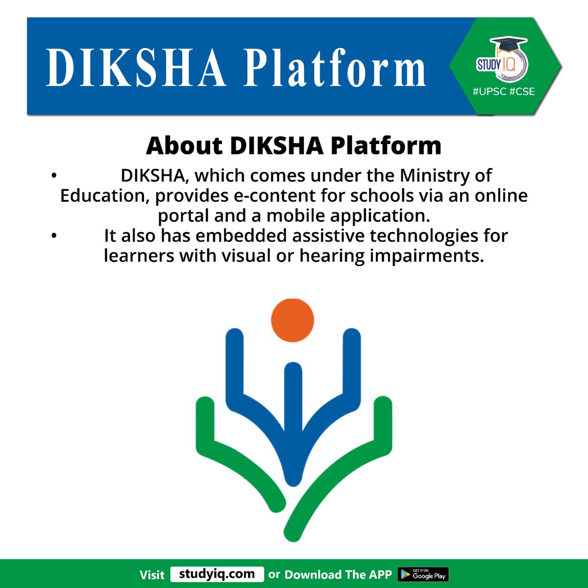upsciq's tweet photo. DIKSHA Platform
#dikshaplatform #ministryofelectronicsandinformationtechnology #whyinnews #digitalinfrastructure #ministryofeducation #onlineportal #stakeholders #educators #students #learning #stateboards #india #madeinindia #upsc #ips #ias #cse https://t.co/fNXTiVtH71