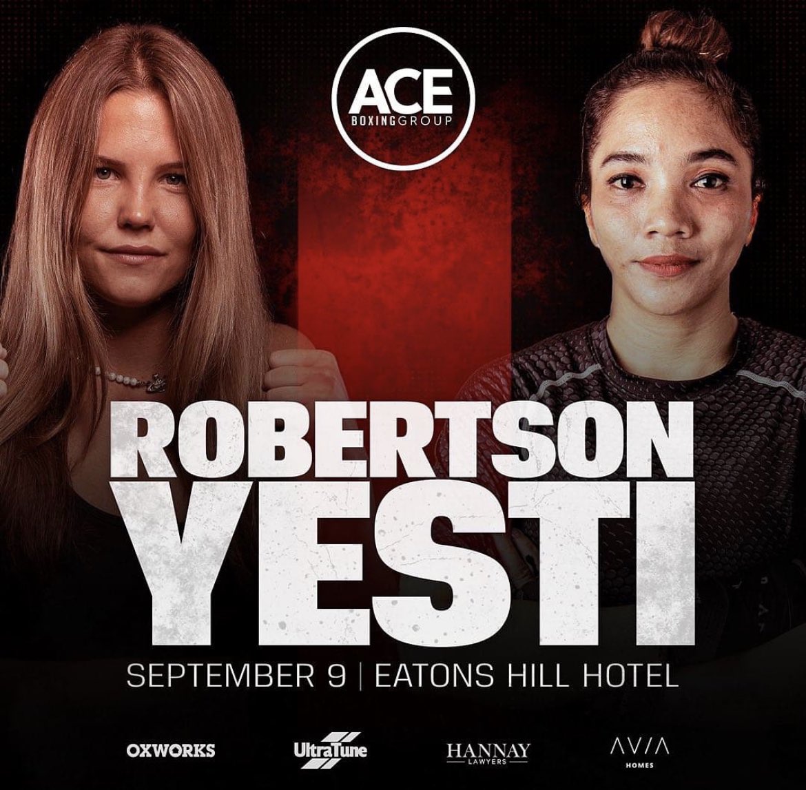 #FightWeek
Australia’s <a href="/TaylahRobertso1/">Taylah Robertson</a> (8-1, 2KOs) vs Indonesia’s Harma Yesti (1-1-1) Saturday <a href="/AceBoxingGroup/">Ace Boxing Group</a> YouTube
