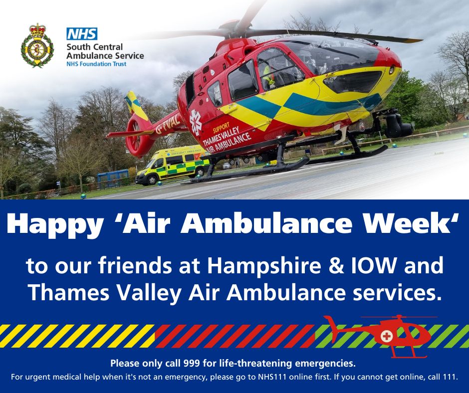 Happy #AirAmbulanceWeek and thank you to our colleagues at @HIOWAA and @TVAirAmb👏🚁