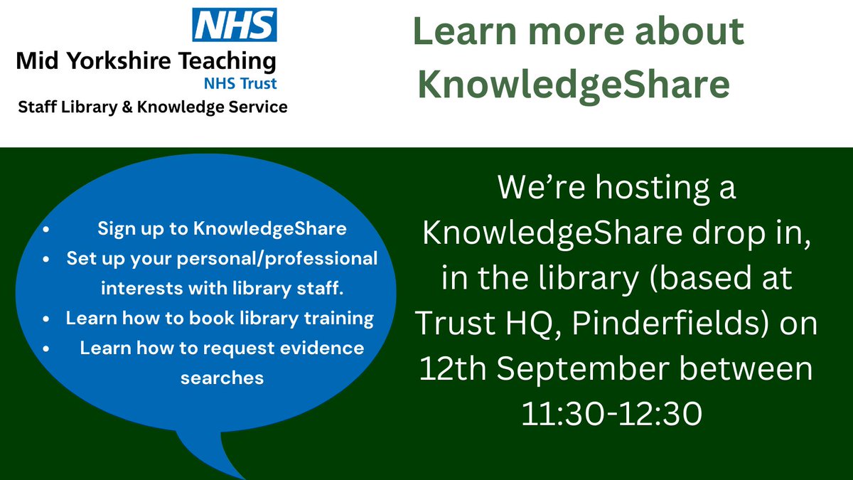 Next week we're holding a dedicated KnowledgeShare drop in session, where we'll help you to get set up and answer any queries you may have! <a href="/MyttPeople/">MYTTPeople</a>