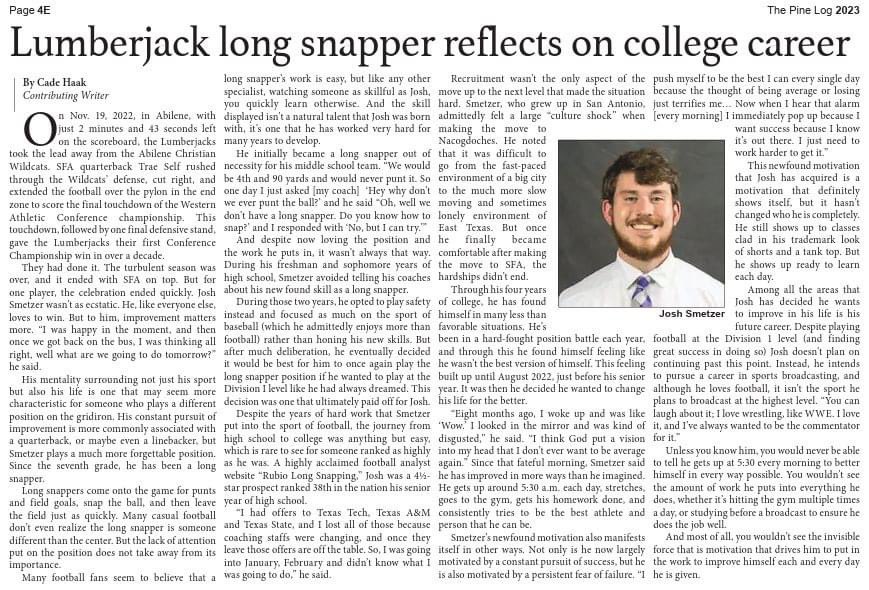 TheChrisRubio's tweet photo. SHOWTIME!!!

Great article on Rubio Long Snapper Joshua Smetzer #RubioFamily | #TheFactoryJustKeepsOnProducing https://t.co/t7GtRPFoXZ
