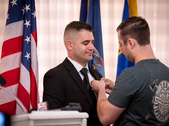 On behalf of the Officers and the members of the department, I would like to congratulate Billy Juliano on his appointment to the City of Troy Fire Department.  

Congratulations and best wishes for a long and healthy career!

Chief Childs