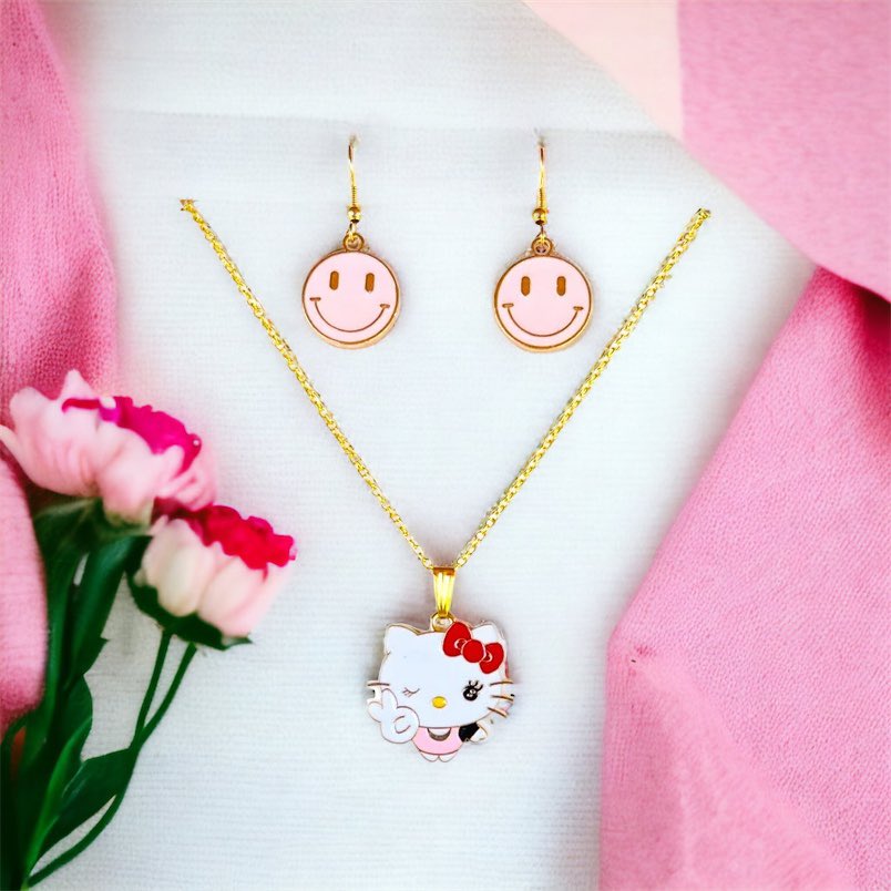 JennyCu97308637's tweet photo. Peace Kitty Charm Necklace with Pink Smiling Fish Hook Earrings
https://t.co/wLXruQJobJ 💎💎 Clcik the links and come check out our Etsy Shop 💎💎
https://t.co/HBI0FPTBrz
#EtsyStarSeller #jewelrygiftsforher #handjewelry #handmadejewelry #jewelrylover #earringsoftheday https://t.co/fpU88fCsEQ