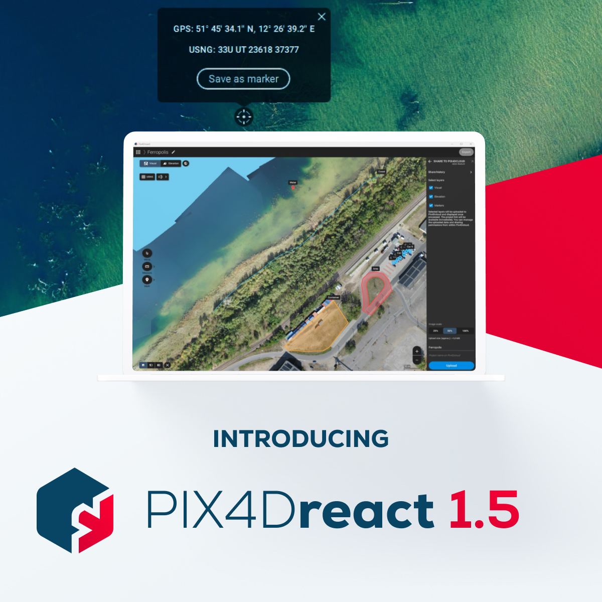 pix4d's tweet image. #PIX4Dreact 1.5 is here!🚨

Get high-resolution snapshots for large-format printing, support for uploading markers to PIX4Dcloud, and new location display in degrees, minutes, and seconds to further facilitate the valuable work of search and rescue teams! hubs.li/Q021613F0