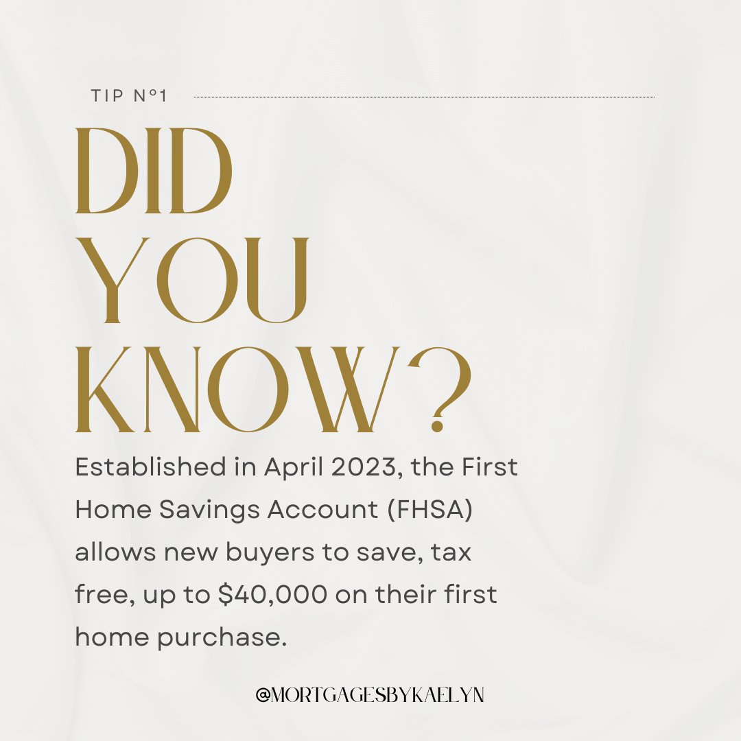 Kaelyn_TD's tweet photo. Did you know that the First Home Savings Account (FHSA), established in April 2023, allows new buyers to save, tax-free, up to $40,000 on their first home purchase. https://t.co/5YeDy2xZ6J