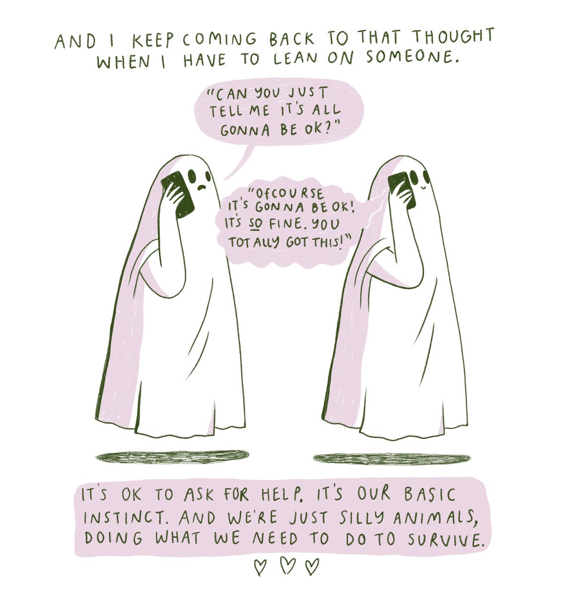 A little comic about asking for help 💛 
