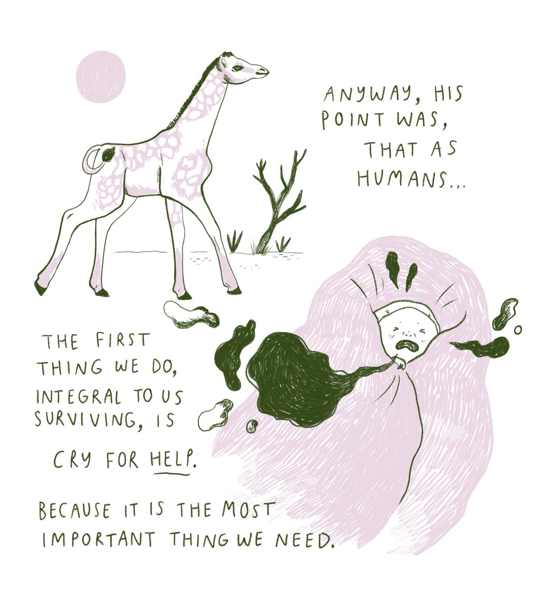 A little comic about asking for help 💛 