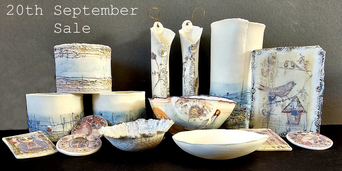 ELWCERAMICS's tweet photo. ** 2nd's and Discontinued Stock Sale **

On the 20th September, we will be having a sale in the group below. It will consists of 2nd's and items from our discontinued ranges available.  More details to follow.

https://t.co/J5Lri6ftel

#sale #ceramicssale #2nds #emmalouisewilson https://t.co/stBXASYayM
