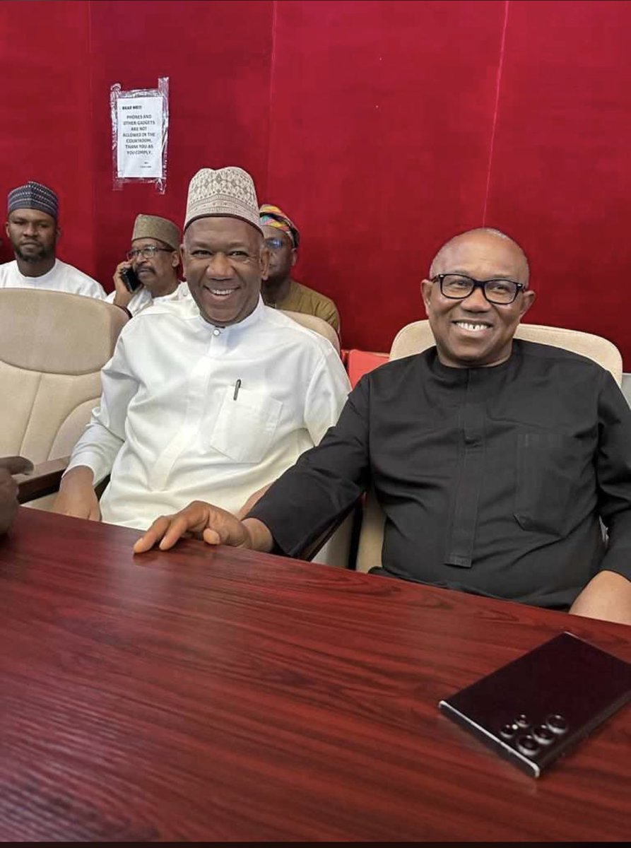 Peter_obilp's tweet photo. The smile alone indicate victory for Peter Obi and Datti at the tribunal. Congratulations in advance
#occupyAbuja #SupremeCourt #PBATVictory https://t.co/eJS25f3NSF