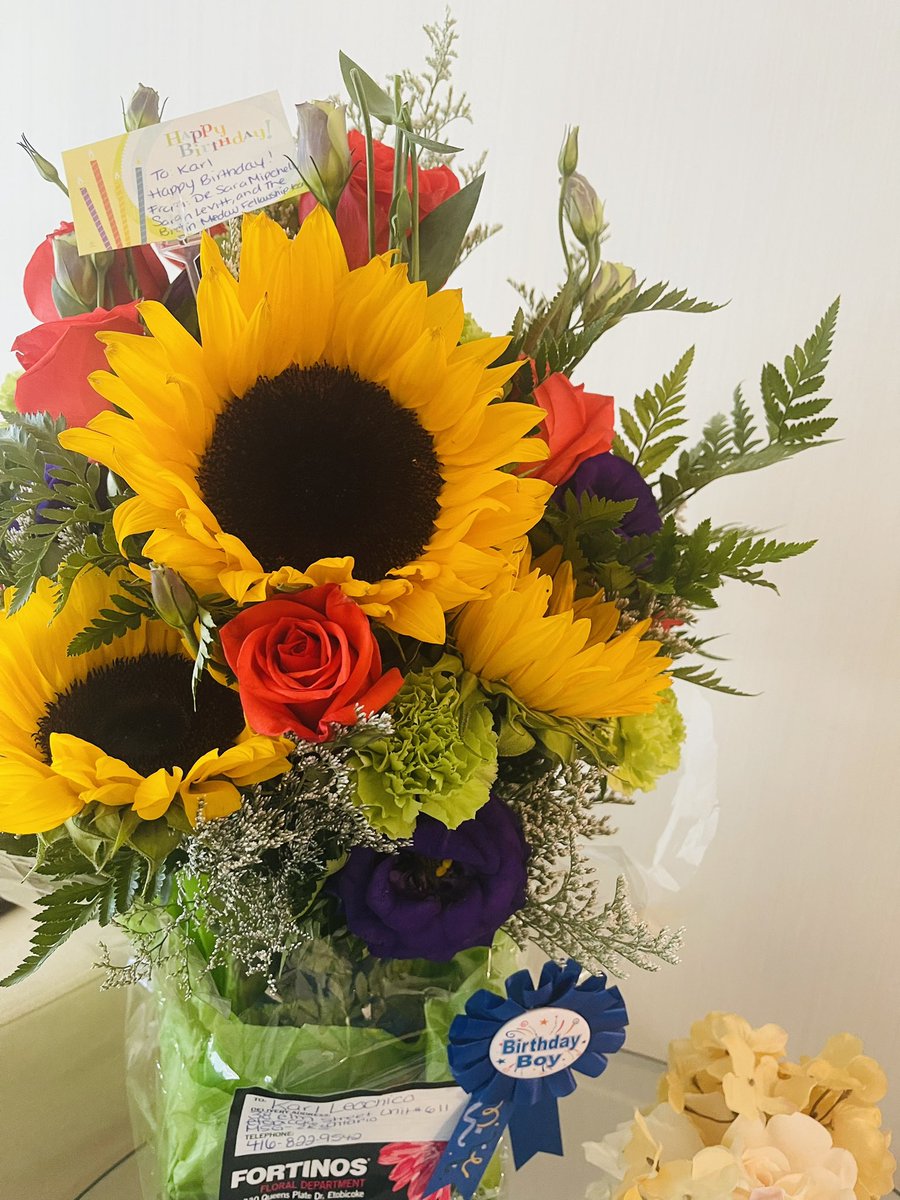 cfdleochico's tweet photo. Thank you so much for sending these lovely flowers on my birthday last Saturday, @drsaramitchell and the Brain Medicine Fellowship team! 🎉🥳💐 #gratefulforanotheryear with the team! https://t.co/EuBwokkK8f