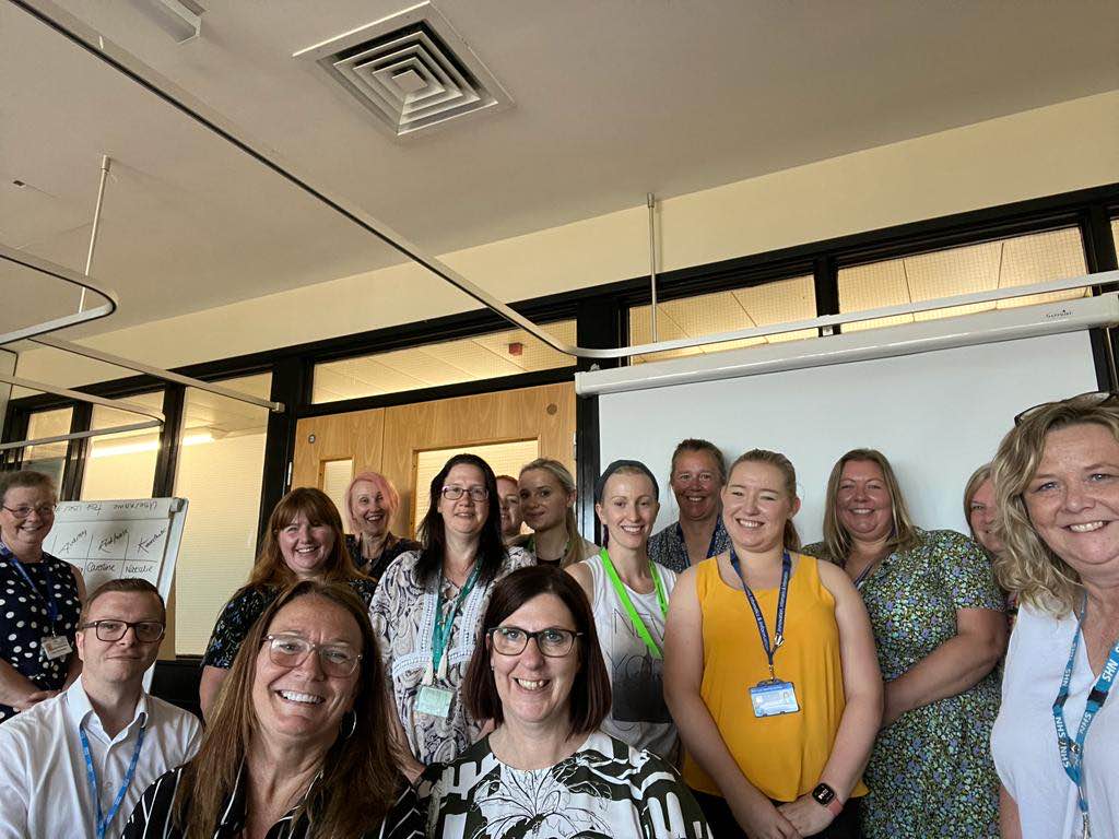 Day one cohort 3 of Digital Champions. Great shared experience and learning.@aaroncumminsNHS @2soprano @TabethaDarmon @william_lumb @LauraHiggs16 @SLTuhmbt @20_rli @UHMBT #Digitalchampions #CNIO