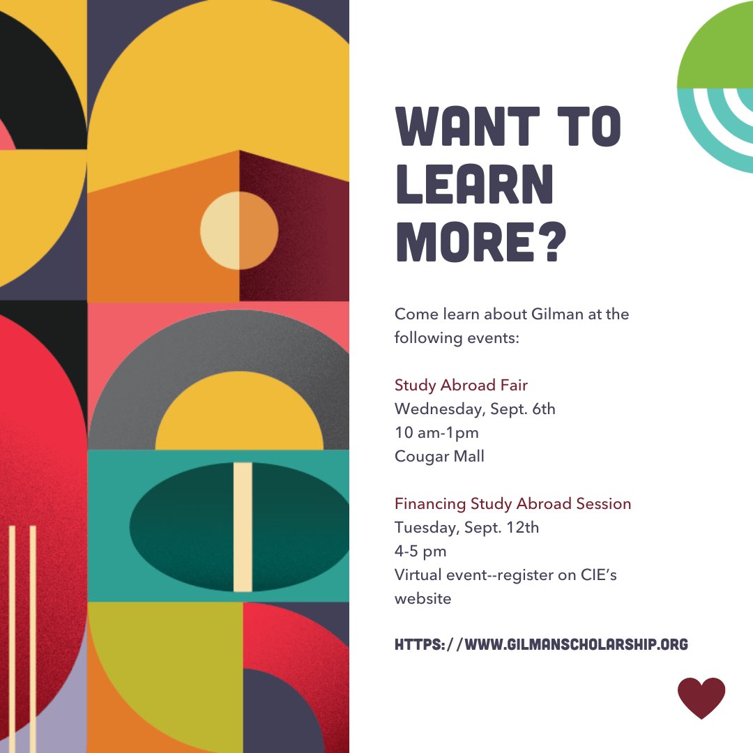 Receiving a Pell Grant? Considering study abroad? Ask our office about the <a href="/GilmanProgram/">Gilman Program</a>! Email nationalawards@cofc.edu to learn more about whether Gilman is right for you.