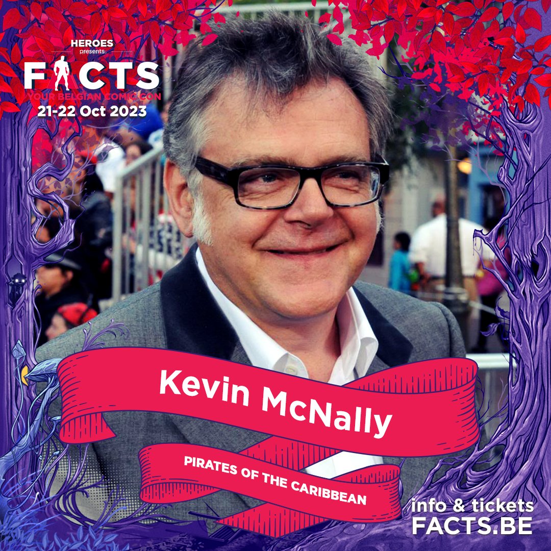 ⭐ ☠️ #PiratesOfTheCaribbean actor #KevinMcNally will be attending FACTS on October 21-22 at Flanders Expo, Ghent!
⚓ He'll be doing photoshoots, autographs, selfies, and Q&A shows on both event days.
🎟️ Tickets: bit.ly/3sG9RSC
📷 Photoshoots : bit.ly/3SFsFu1
