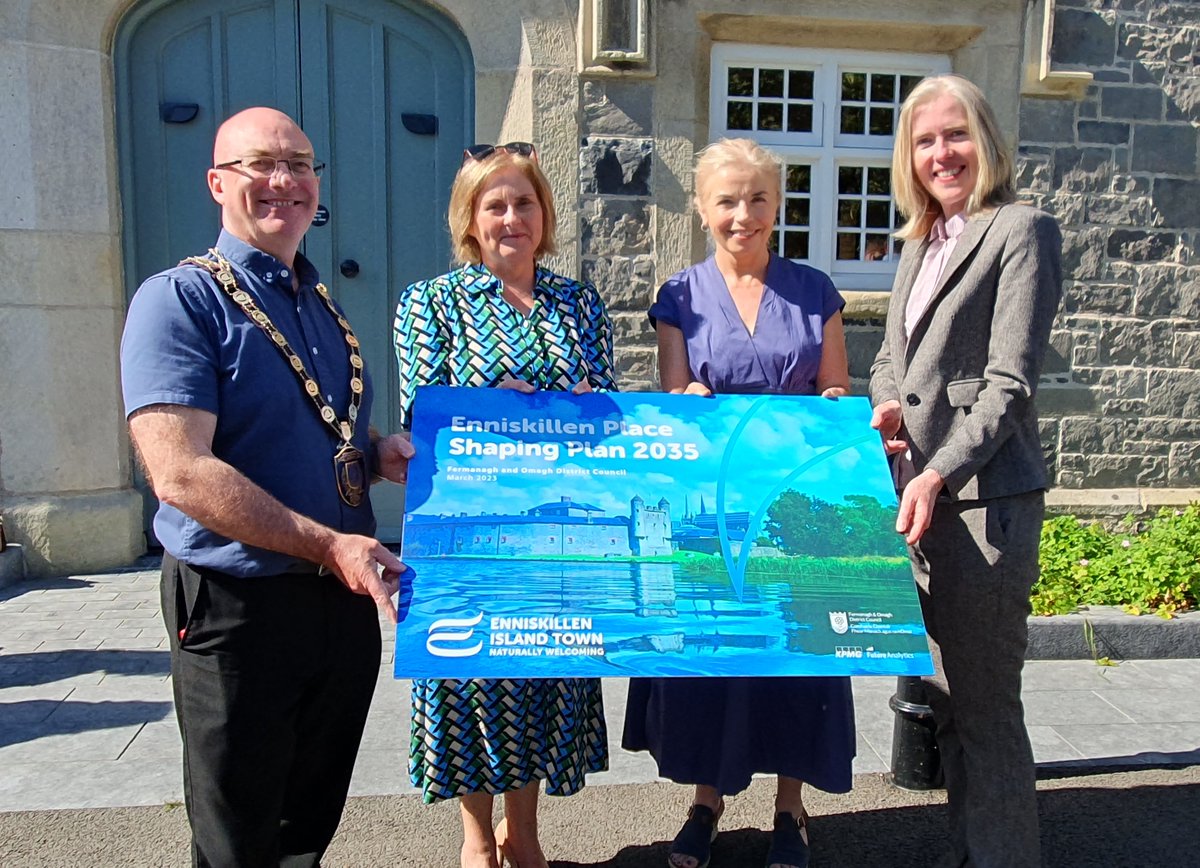 fermanaghomagh's tweet photo. FODC has unveiled a transformative vision for Enniskillen’s future with the official launch of the Enniskillen Place Shaping Plan 2035.
To read more please visit https://t.co/pAobPjMhUq
#FODC #Enniskillen #PlaceShaping https://t.co/wxUyQcxpuB