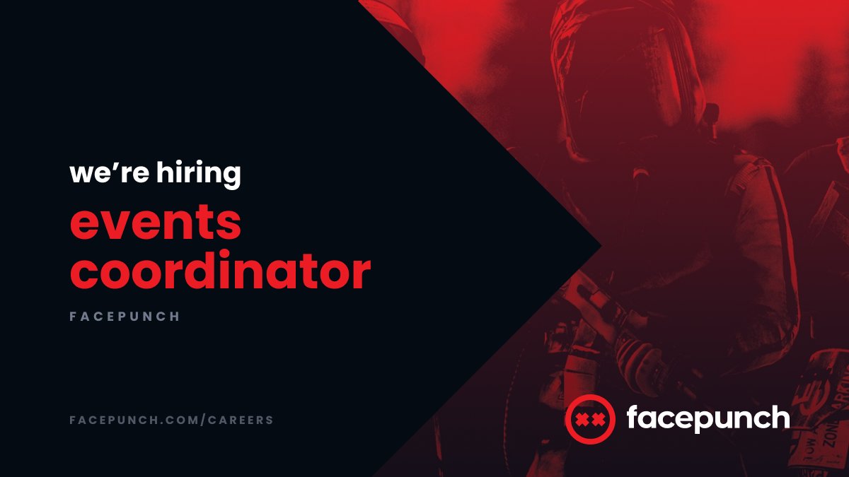 📣 We are hiring!
We're on the look out for an Events Coordinator to join the Facepunch team 🗓️
View more information on the role here: bit.ly/44MP7Go 
#gamesindustryjobs #gamingjobs #jobsingames #eventprofs