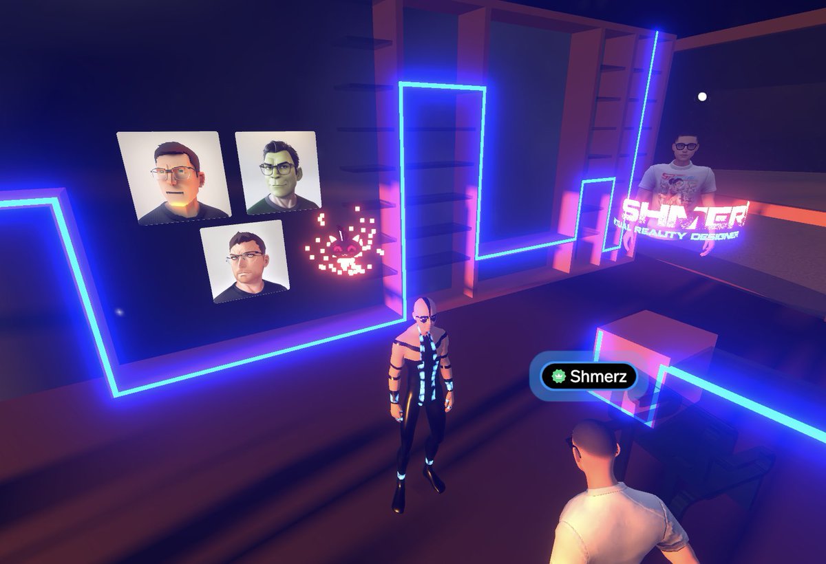AAleksashev's tweet photo. ✨Visiting my friend @Shmerz86 at his #VR office at @Spatial_io
📍 https://t.co/R7GUDwBoMF
❤️🔥He met me on the table, after we sit, nicely talk and I catcheed Kitten number 3 to my collection 🍸.
Fun & productive time
#web3 #VRoffice #PlayToEarn https://t.co/DFAWiUwKUB