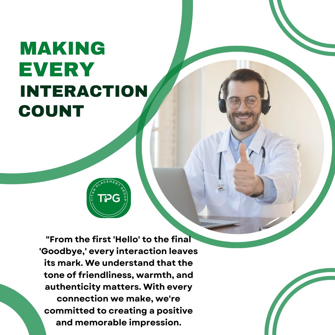 titanplacement's tweet photo. "From the first 'Hello' to the final 'Goodbye,' every interaction leaves its mark. With every connection we make, we're committed to creating a positive and memorable impression. #PositiveImpressions #ProfessionalInteraction" https://t.co/4TtzI4atS1
