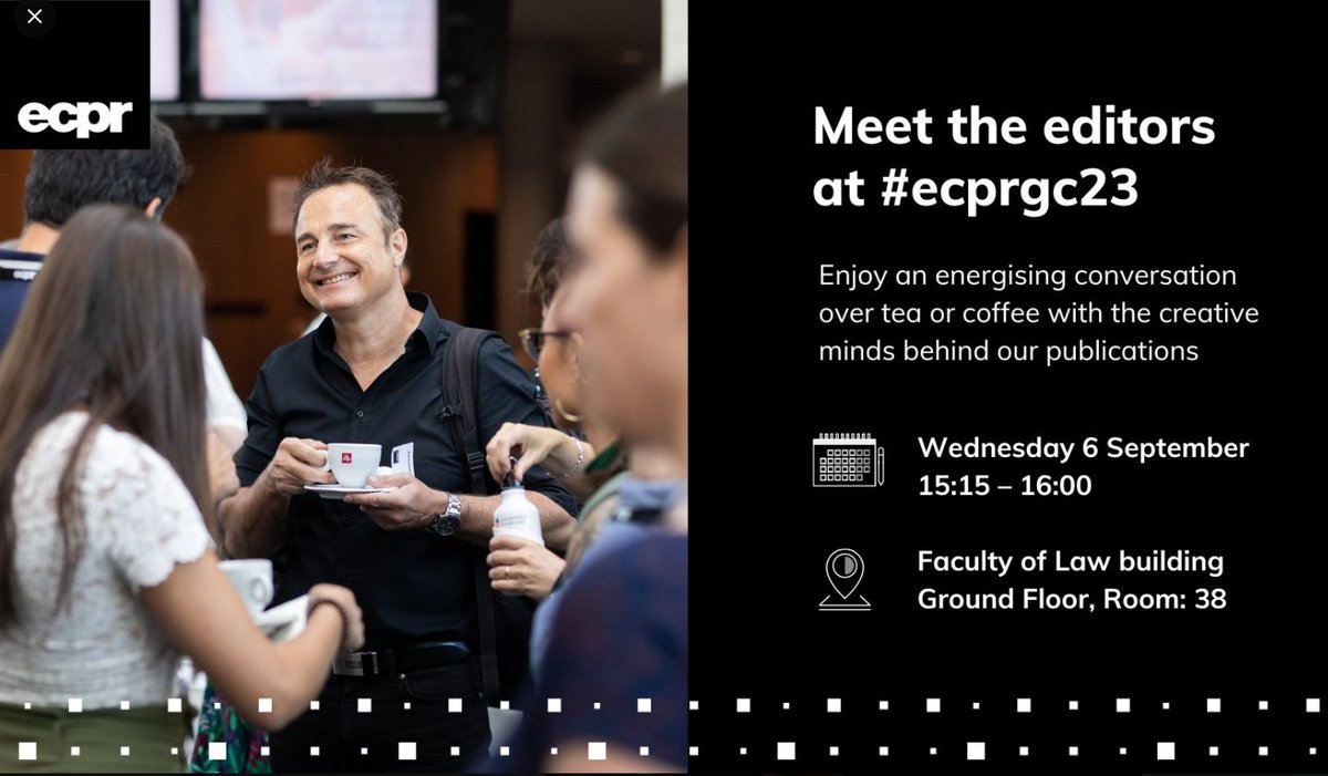 pdyearbook's tweet photo. ๐ Want to learn more about PDY?
๐
Come and meet editors @raulgomezm & Michelangelo Vercesi @iprinova tomorrow at #ecprgc23!
๐ฌ Discuss our unique #PoliticalData records on PDYInteractive & hear about our new podcast series with #PSMatters https://t.co/kbJ8HKb25G