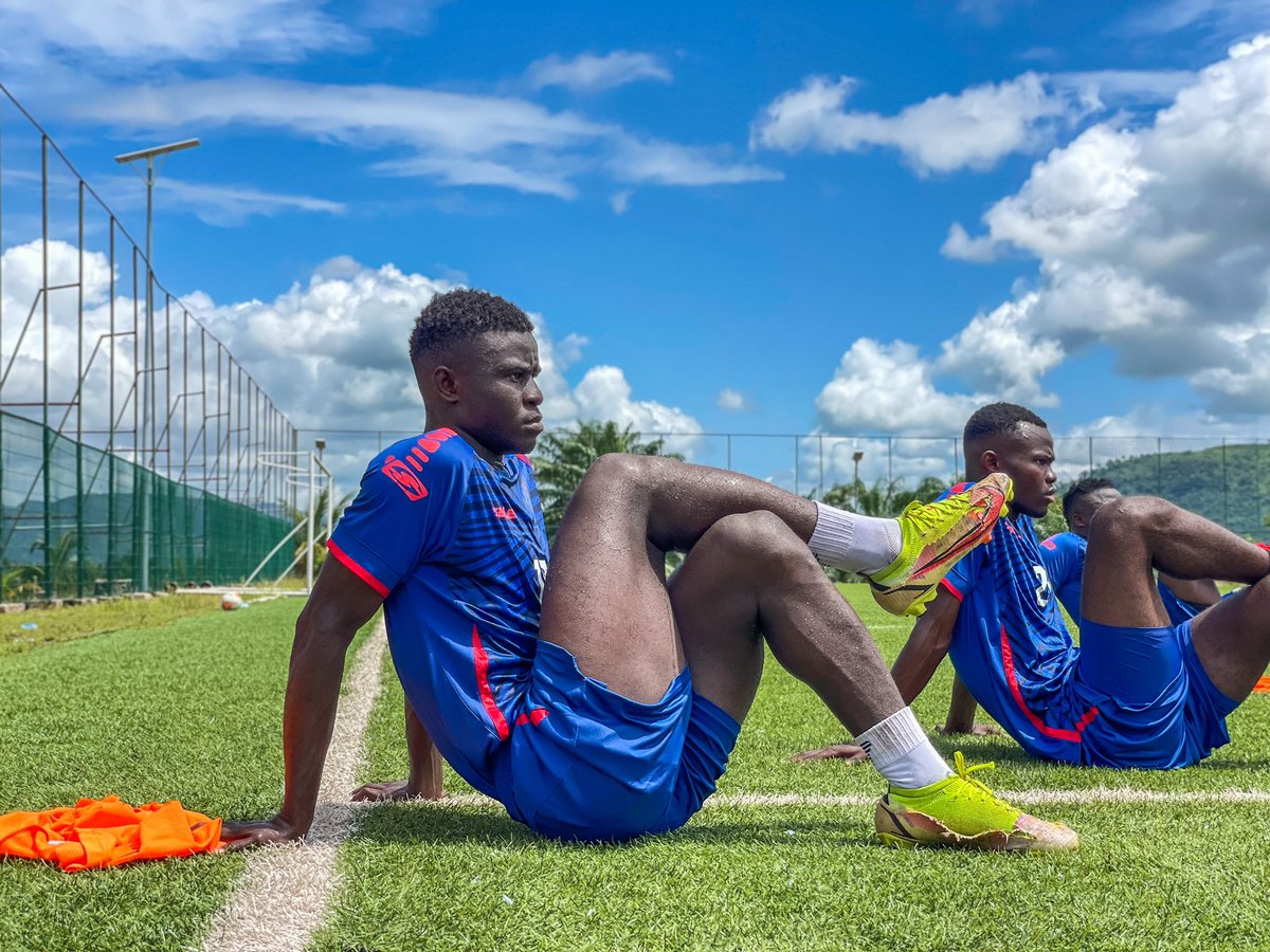 HACofficiel's tweet photo. A Yorokoguia depuis ce lundi pour son stage de préparation, l’équipe a effectué sa première séance de la journée. Une seconde sans ballon est prévue dans la soirée. 𝗜𝗡𝗧𝗘𝗡𝗦𝗘⚡️
#StageYorokoguia2023 
#PanAfricanTeam 🔴⚪️ https://t.co/6iEWOLTYje