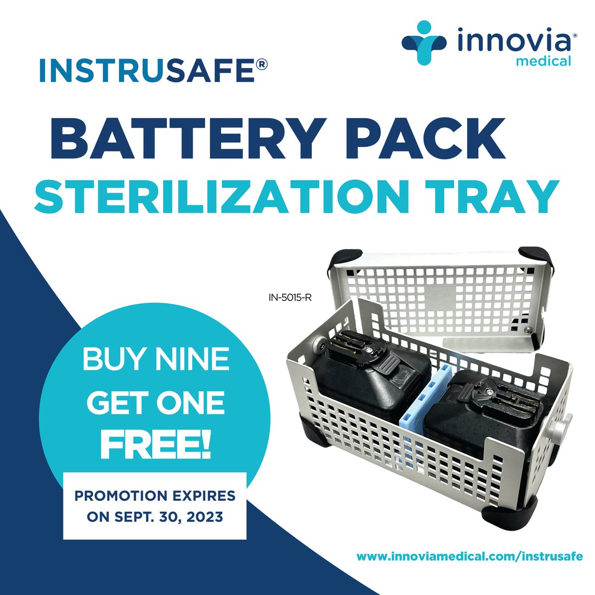 InnoviaMedical's tweet image. 🎉🛒 BUY NINE GET ONE FREE!🛒🎉

Just one month left for this amazing deal on our InstruSafe® Battery Pack Sterilization Trays made for blue wrap! 🔋⚡

Visit our website today: okt.to/g1QmpJ
 
#GetOneFree #BatteryTray #PowerUp #SterileProcessing #InnoviaMedical