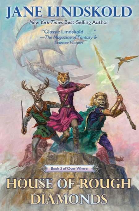 BaenBooks's tweet photo. We return to #OverWhere with Jane Lindskold for book three in the series, HOUSE OF ROUGH DIAMONDS. There's never been a better time to discover the enchanting series praised by @Asimovs_SF and @fandsf as "Classic Lindskold!"

https://t.co/qlgOmUlWoR https://t.co/mjxIwxj2dW
