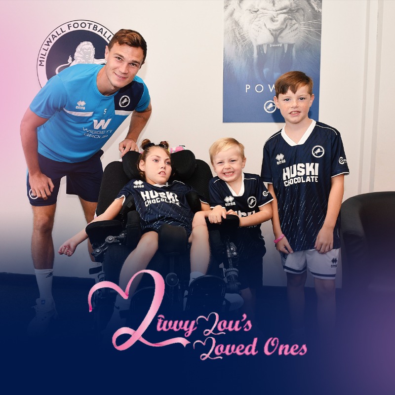 MillwallFC's tweet photo. 💪 Olivia's friends and family will be completing the 5km Tough Mudder soon!

💙 Their aim is to raise over £5k to support disabled children and their families...

#Millwall | @LivvyLous