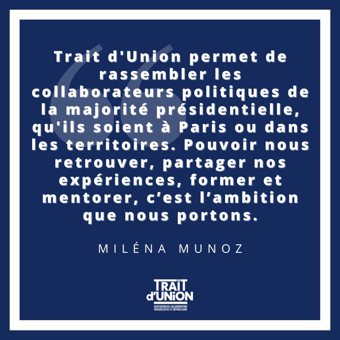 Chaque mardi, Trait d'Union a le plaisir de vous présenter un membre de l’équipe, un visage de l’association.

Miléna Munoz est membre du Conseil d'administration !

💡 Pour en savoir plus, n'hésitez pas à vous rendre sur sa page :
trait-union-acpr.fr/trombinoscope/…