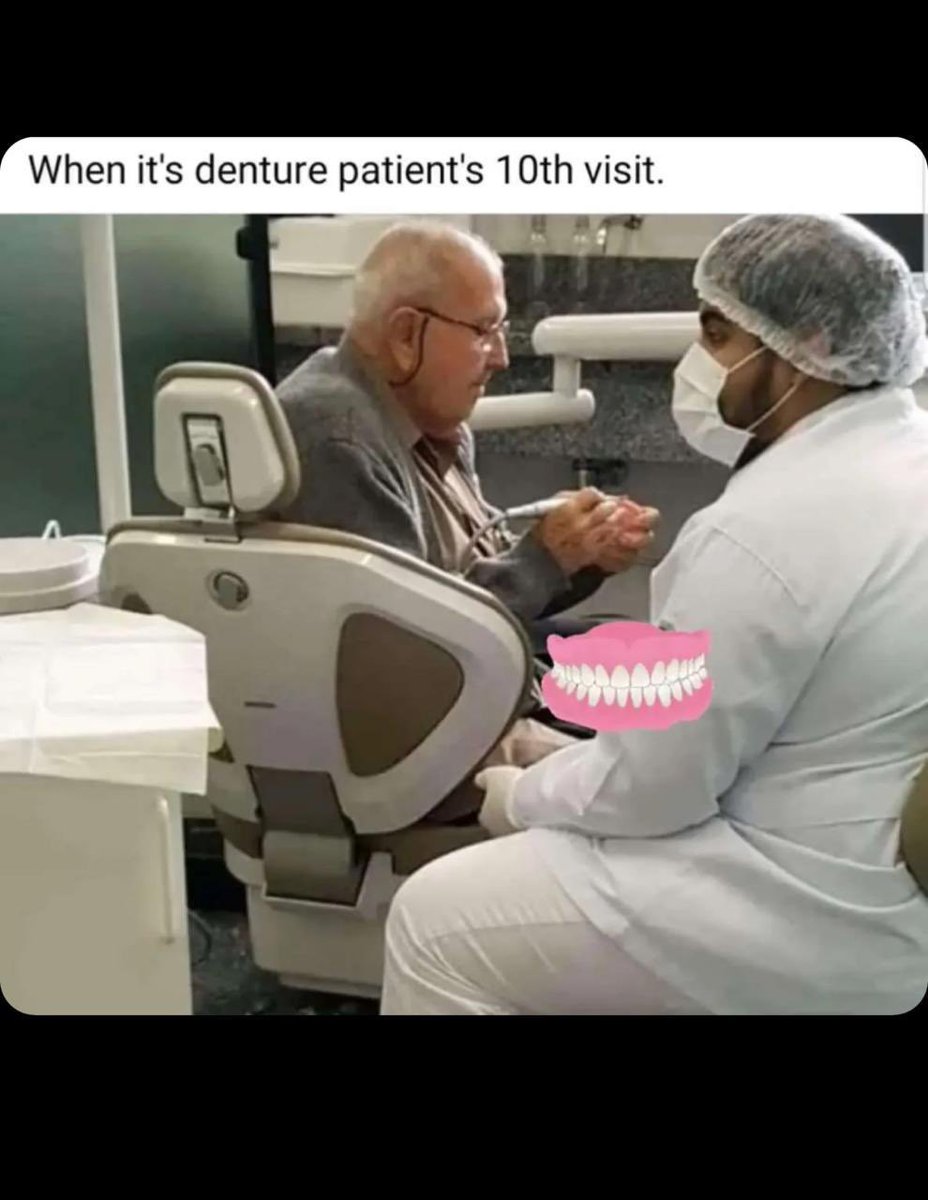 YousifProstho's tweet photo. #عجبي البيشنت مشتري في البيت  micromotor عشان يعدل الطقم على كيفه و طقمي رقم ١٤ ====== Exacting patient ====== و يرجع يقول قصرت منه الى صار ما يمسك و يفلت 😩( مهندس متقاعد) https://t.co/bbiG6KtPX8