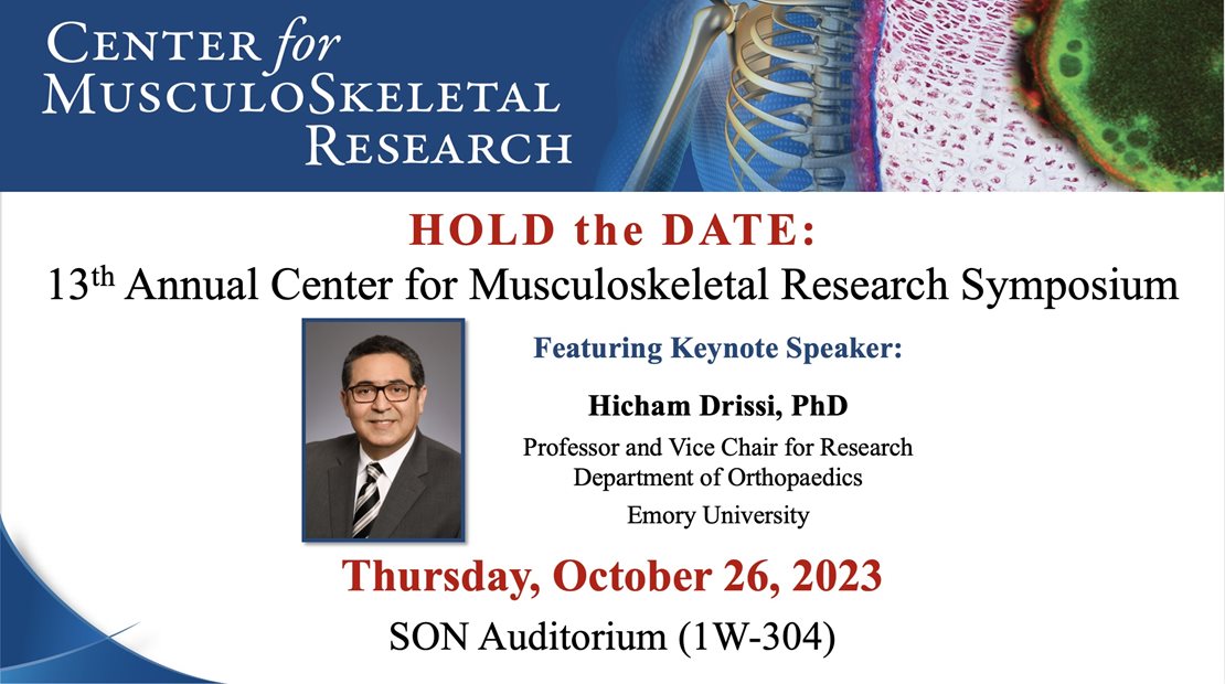 Rochester CMSR (@roc_cmsr) on Twitter photo Retweet and Hold the date - October 26, 2023
<a href="/URMC/">URMC</a> <a href="/URochester_SMD/">URochester SMD</a> <a href="/UofRBME/">University of Rochester - Biomedical Engineering</a> <a href="/UofR/">University of Rochester</a> <a href="/ORSsociety/">Orthopaedic Research Society</a> <a href="/ASBMR/">ASBMR</a> <a href="/NIH_NIAMS/">NIAMS</a> #URochesterResearch #Meliora Retweet and Hold the date - October 26, 2023
<a href="/URMC/">URMC</a> <a href="/URochester_SMD/">URochester SMD</a> <a href="/UofRBME/">University of Rochester - Biomedical Engineering</a> <a href="/UofR/">University of Rochester</a> <a href="/ORSsociety/">Orthopaedic Research Society</a> <a href="/ASBMR/">ASBMR</a> <a href="/NIH_NIAMS/">NIAMS</a> #URochesterResearch #Meliora