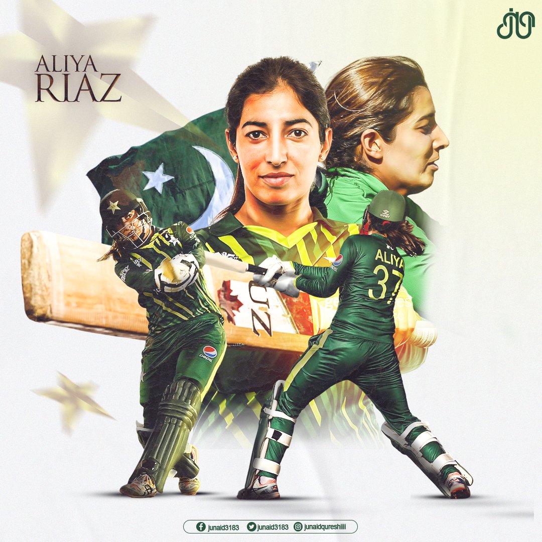 What a fabulous Series for #girlsingreen Hats off to them all. But the dedication and commitment shown by Aliya Riaz was matchless😍.
Here's my little homage graphic for @aliya_riaz37 . The finisher is arrived.