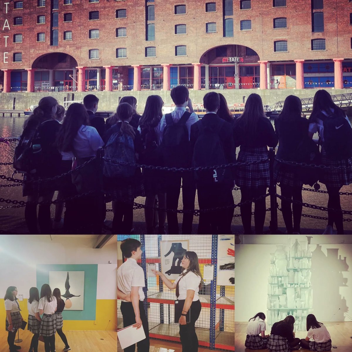 FiveAcresHigh's tweet photo. The Art Leadership Team are starting the new term in style (and a day early)! A trip to Liverpool, exploring and observing a great selection of art. #BeMoreFive #tateliverpool https://t.co/MnszqvO0l2