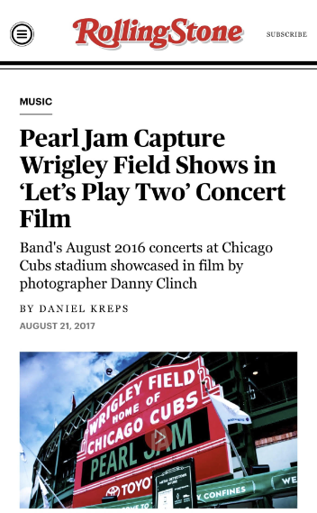 tourgigs's tweet photo. In honor of @PearlJam in Chicago this week, we're revisiting one of our absolute favorites from our work archive! Pearl Jam at Wrigley Field, 2016 (via @RollingStone) cc: @Danny_Clinch  https://t.co/5eFEvyRJT8 https://t.co/uVMhW746cC
