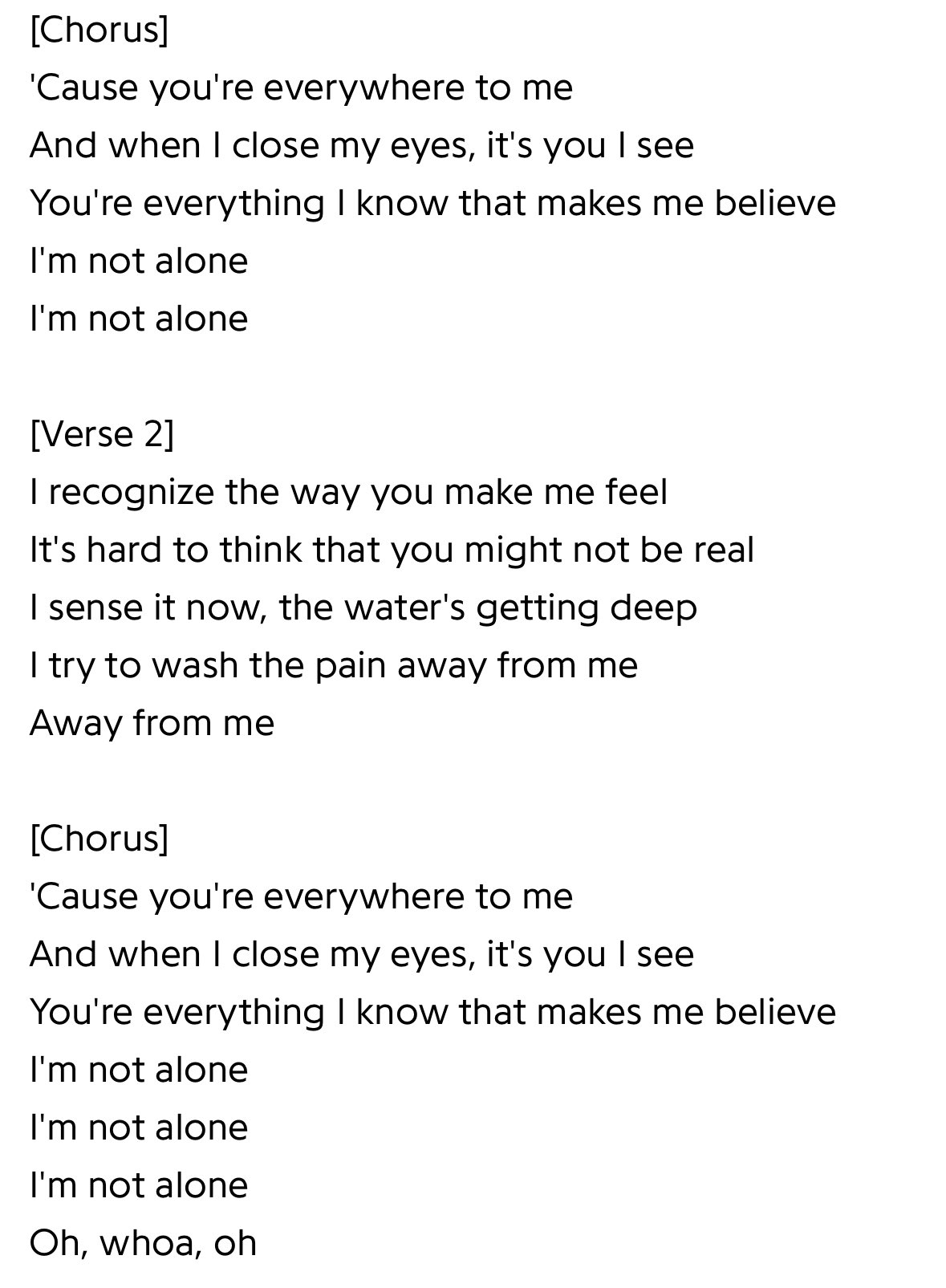 Michelle Branch Everywhere Lyrics