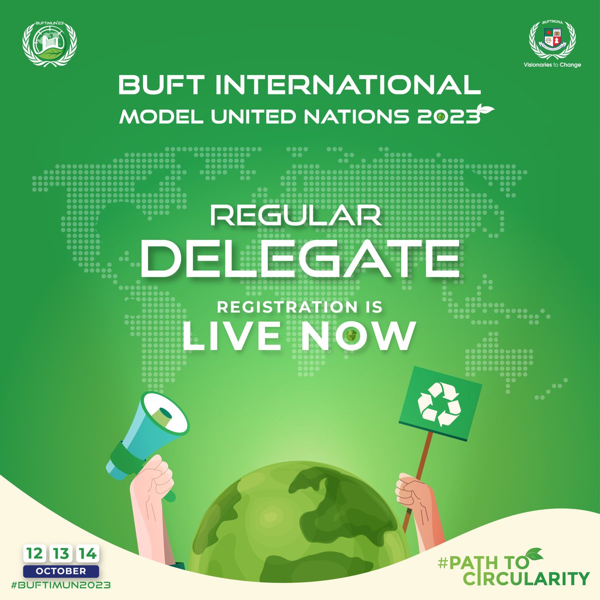 buftmuna's tweet photo. 𝗥𝗘𝗚𝗨𝗟𝗔𝗥 𝗗𝗘𝗟𝗘𝗚𝗔𝗧𝗘 𝗥𝗘𝗚𝗜𝗦𝗧𝗥𝗔𝗧𝗜𝗢𝗡 𝗶𝘀 𝗡𝗼𝘄 𝗢𝗻 𝗔𝗶𝗿!

𝗔𝗽𝗽𝗹𝘆 𝗛𝗲𝗿𝗲: https://t.co/Yj5fvYdl02
𝗥𝗲𝗴𝗶𝘀𝘁𝗿𝗮𝘁𝗶𝗼𝗻 𝗙𝗲𝗲: 3199 BDT
𝗔𝗽𝗽𝗹𝗶𝗰𝗮𝘁𝗶𝗼𝗻 𝗗𝗲𝗮𝗱𝗹𝗶𝗻𝗲: 25 September, 2023

#PathToCircularity
#BUFTIMUN2023
#BUFTMUNA https://t.co/uFaKZAAKIl
