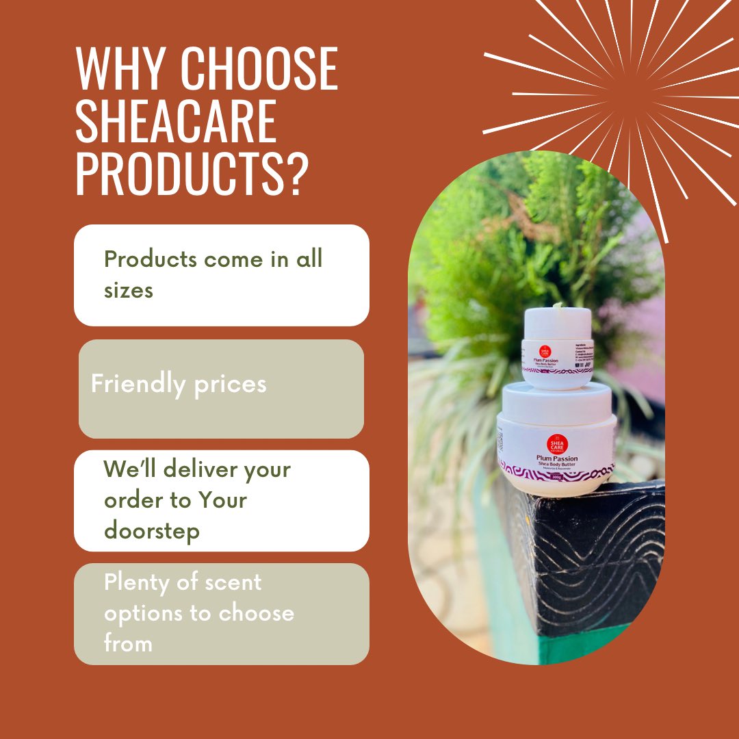 sheacareuganda's tweet photo. Have a wonderful new week and don’t forget to add a little Shea to it😉
To Order
☎️0770845310 / 0709716791
📥DM us
#sheacare #sheacarenaturals #sheabutter
#sheasoap #sheabodybutter #sheabenefits https://t.co/IZitxxl91y