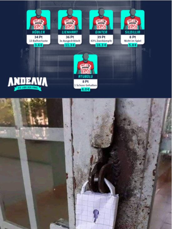 ANDEAVA_DE's tweet photo. Freiburger Defensive wohl"Baden" gegangen

#Mainz05 #werkself #borussia #BVB #dieFohlen #SGE #eintracht #FCA #fcbayern #miasanmia #rbl #scf #lilien #werder #svw #llgw #tsg #VfB #vflbochum #vflwolfsburg #s04 #nurderhsv #hahohe #unveu #bundesliga #fußball #Fussball https://t.co/n7rR8UhvKj