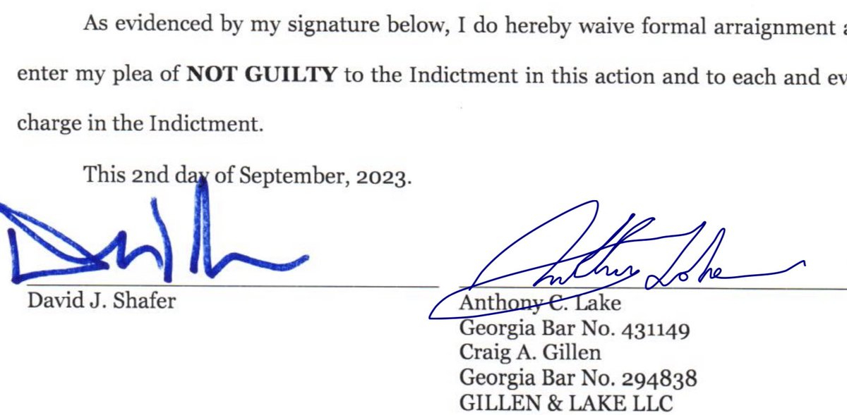 DavidShafer's tweet photo. I have waived arraignment tomorrow and electronically filed my plea: NOT GUILTY. https://t.co/qwBIN4Q2qW