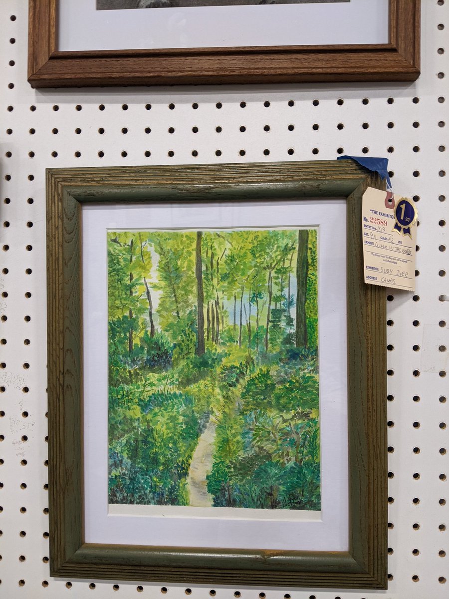 My #landscape painting got a blue ribbon at the #ClarkCountyFair 🙂