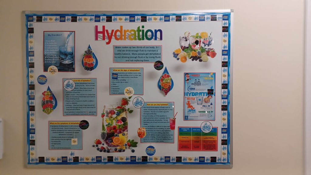 Hydration week @wardBeechwood 🍉🍎🍓🍒🌈