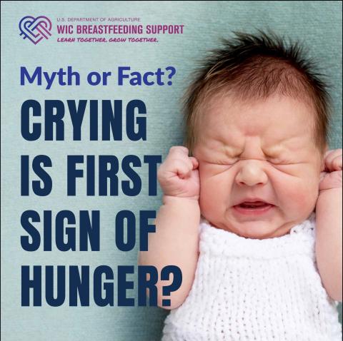 Many moms think crying is the only sign that their baby is hungry, but more often this is it’s actually a sign of distress. Hungry babies will show signs of hunger before they begin to cry.  (1/2)
#WICbreastfeeding #BreastfeedingMoms #breastfeedingjourney #breastfedbabies