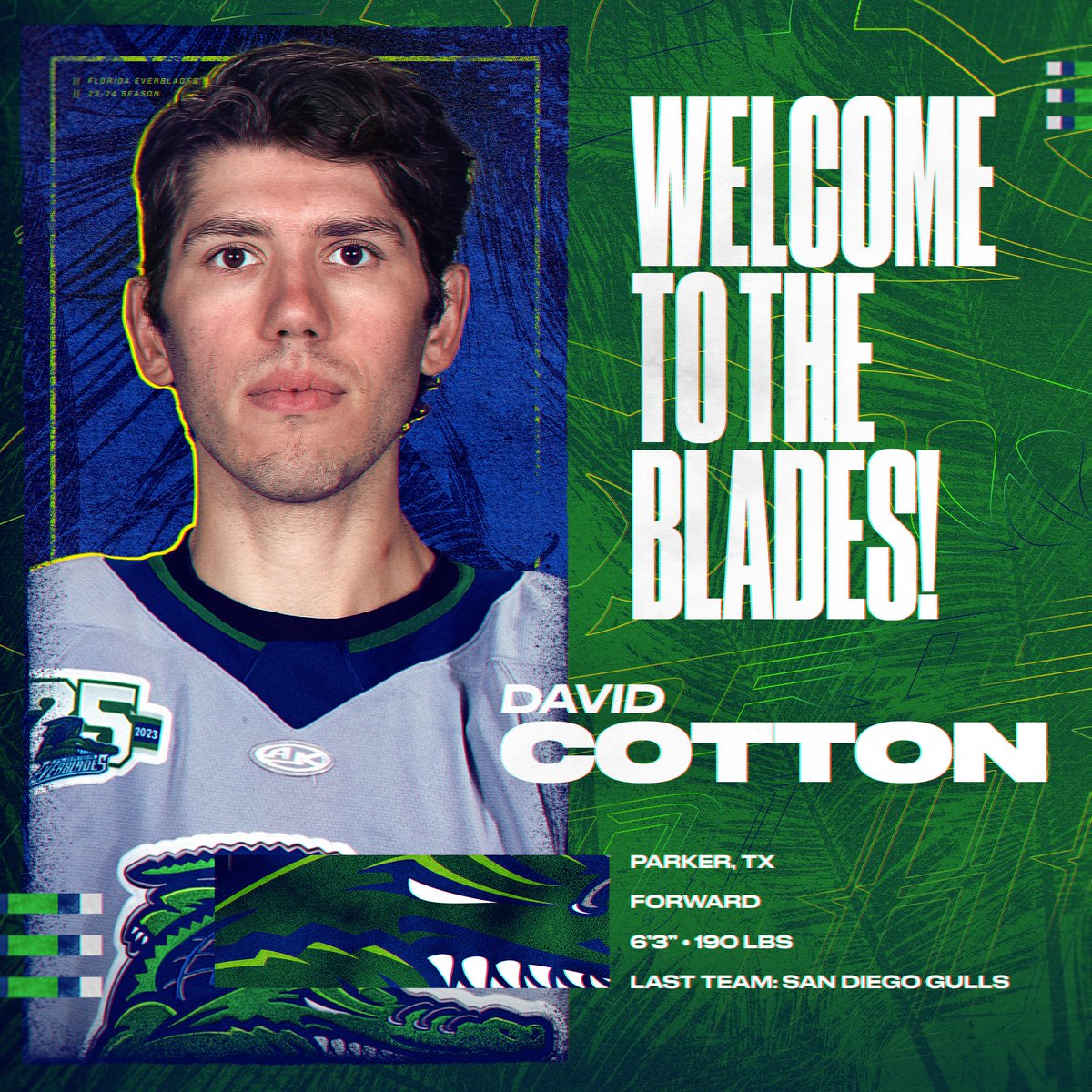 ✍️ We have signed forward David Cotton for the '23-24 season 🐊 🔗 - floridaeverblades.com/en/news/everbl…